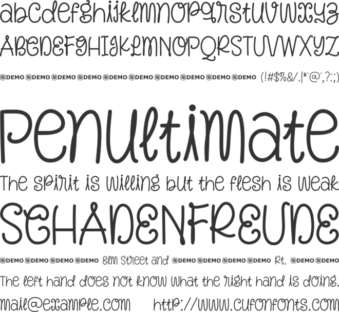 Knotty Pine font preview