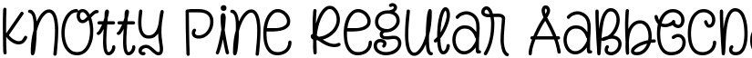 Knotty Pine Regular font