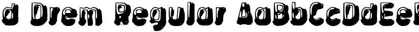 d Drem Regular font