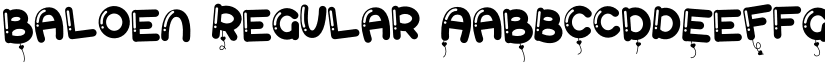 Baloen Regular font