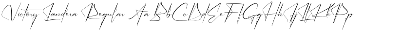 Victory Landera Regular font