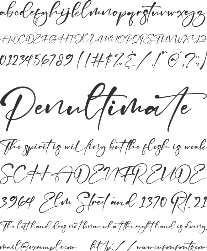 The Magestica font preview