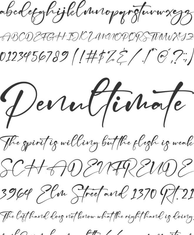The Magestica font preview