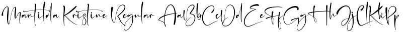 Mantilda Kristine Regular font