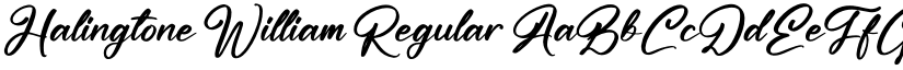 Halingtone William Regular font