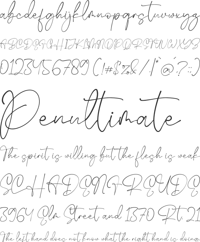 Rafaela Grante font preview