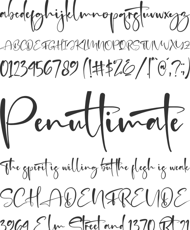 Agatha Putri font preview