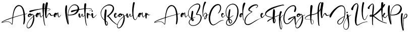Agatha Putri Regular font