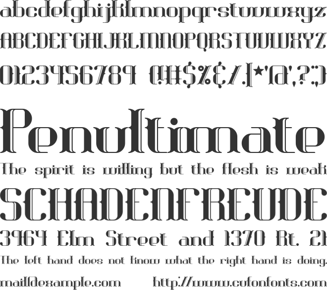 Blackoninaut BRK font preview
