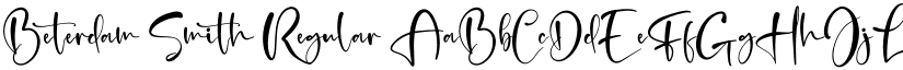 Beterdam Smith Regular font