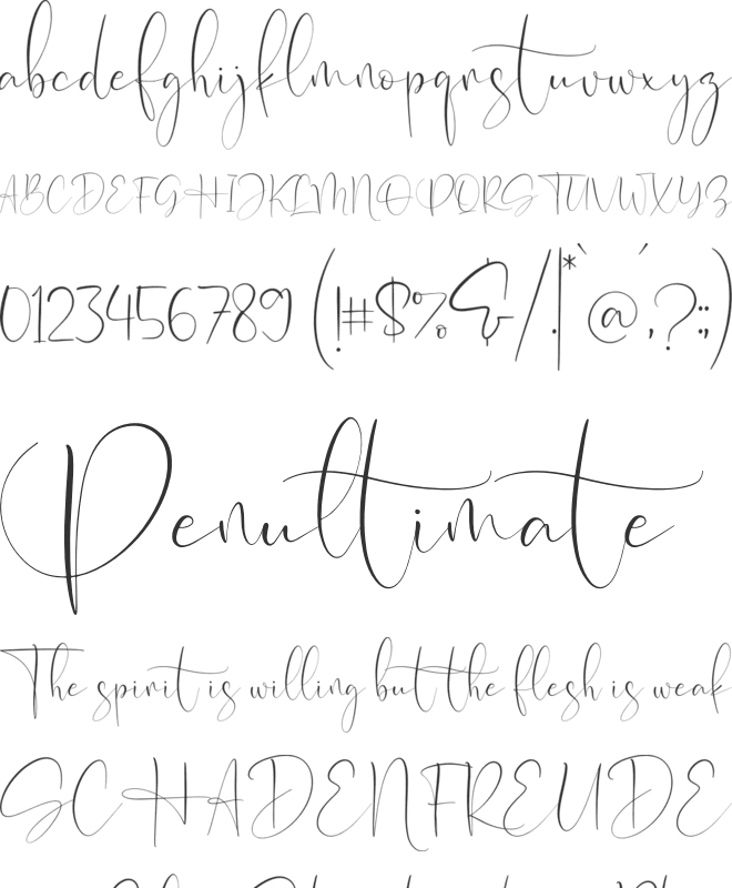 Optimistica Dreams font preview