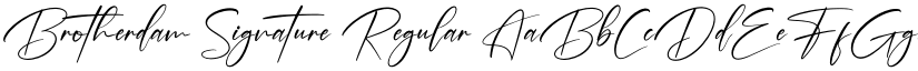 Brotherdam Signature font download