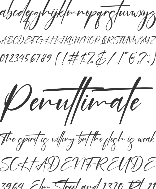 Blendstera font preview