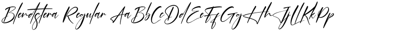 Blendstera Regular font