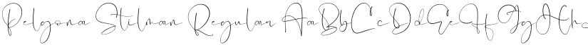 Pelgona Stilman Regular font