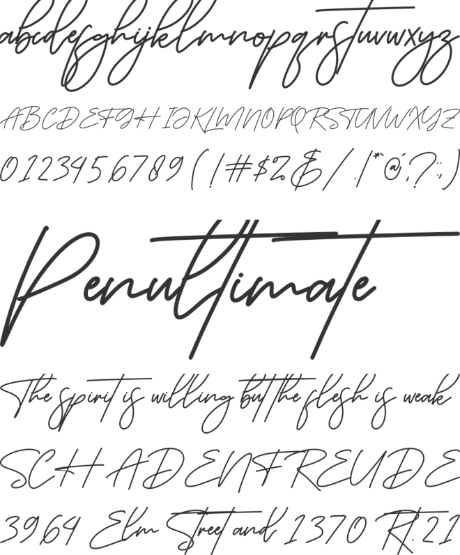 Jhonathan Hartman font preview