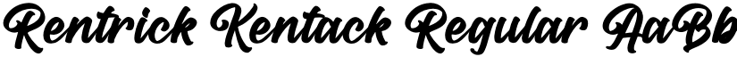 Rentrick Kentack Regular font