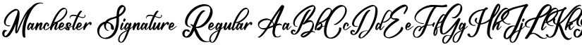 Manchester Signature font download