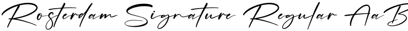 Rosterdam Signature font download