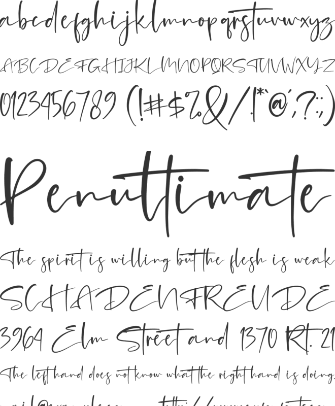 Mantilda Edition font preview