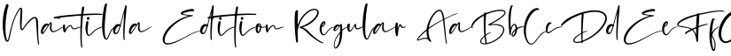 Mantilda Edition Regular font