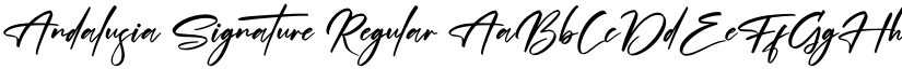Andalusia Signature font download
