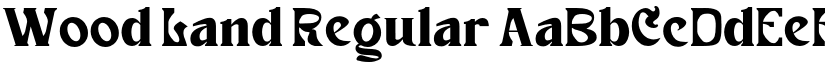 Wood Land font download