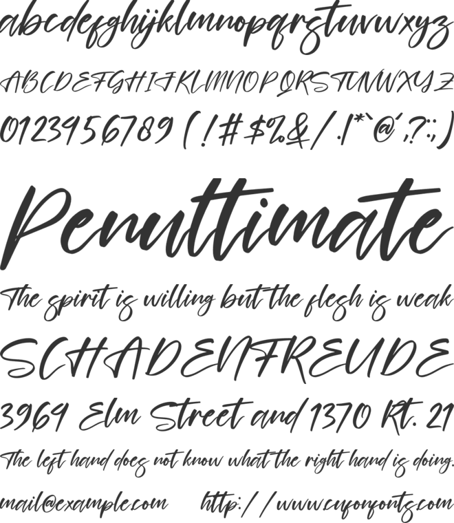 Britany Lovely font preview