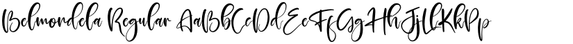 Belmondela Regular font
