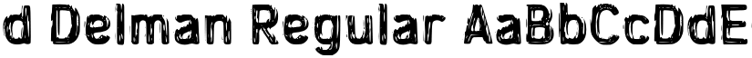 d Delman Regular font