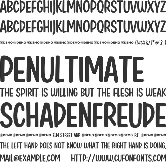 Pottery Wheel font preview