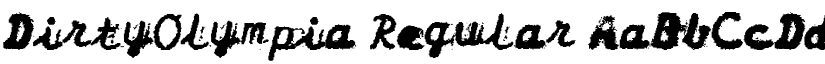 DirtyOlympia Regular font