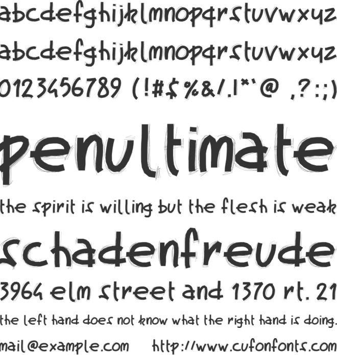PWFatscratch font preview