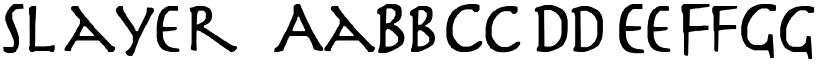 Slayer font