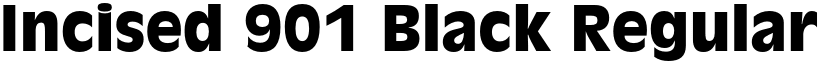 Incised 901 Black Regular font