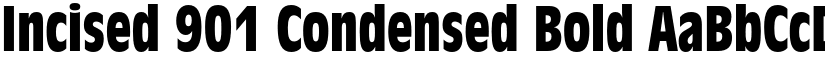 Incised 901 Condensed Bold font