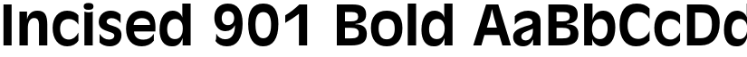 Incised 901 Bold font