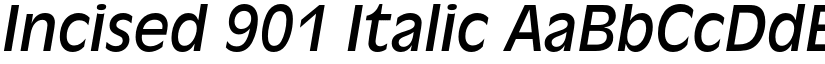 Incised 901 Italic font