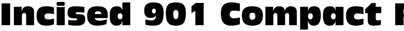 Incised 901 Compact Regular font