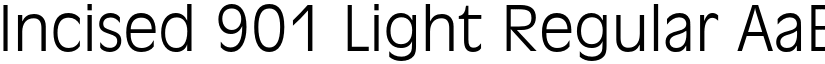 Incised 901 Light Regular font