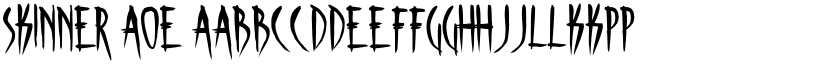 Skinner AOE font