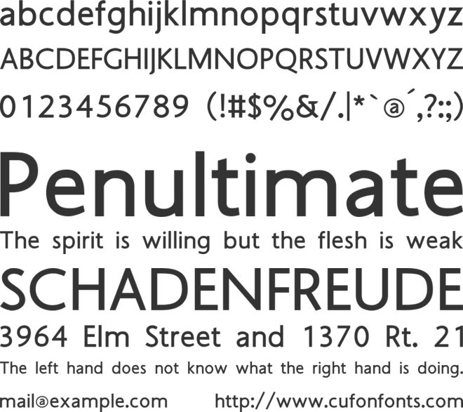 Aboriginal Sans font preview