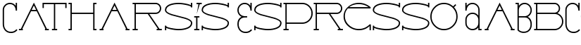 Catharsis Espresso font