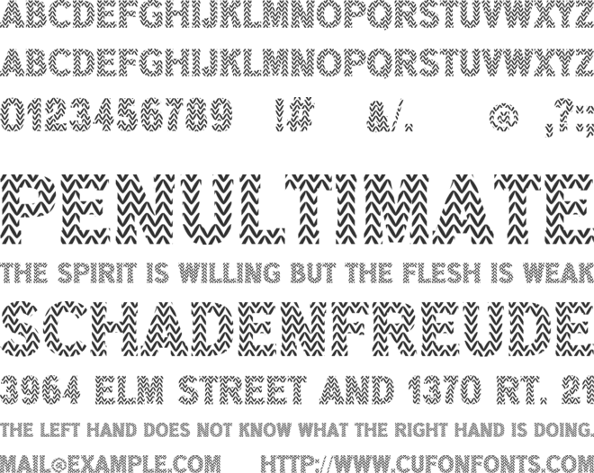 Ugly Sweater font preview