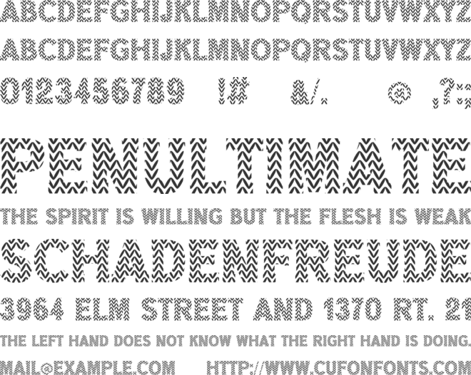 Ugly Sweater font preview