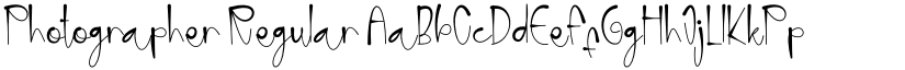 Photographer Regular font