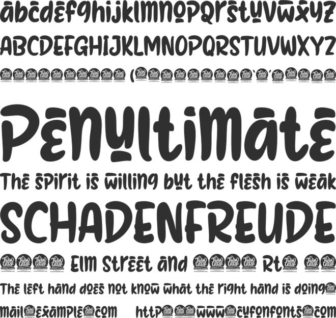 Geyalu font preview
