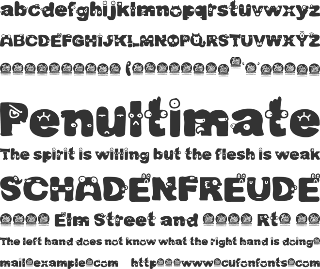 QINDARS font preview