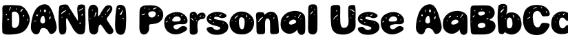 DANKI Personal Use font