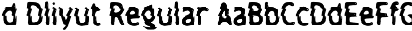 d Dliyut Regular font